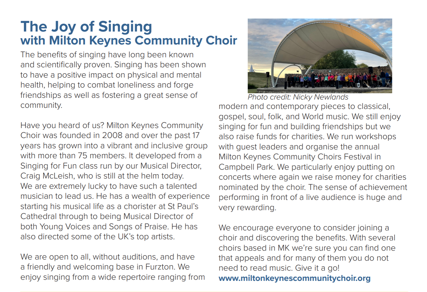 MKCC is in the news!